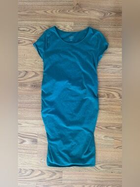 Isabel Maternity by Ingrid & Isabel Teal Scoop Neck Dress - XL